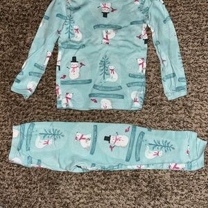 Carter's Snowman Pajama Set - Light Blue